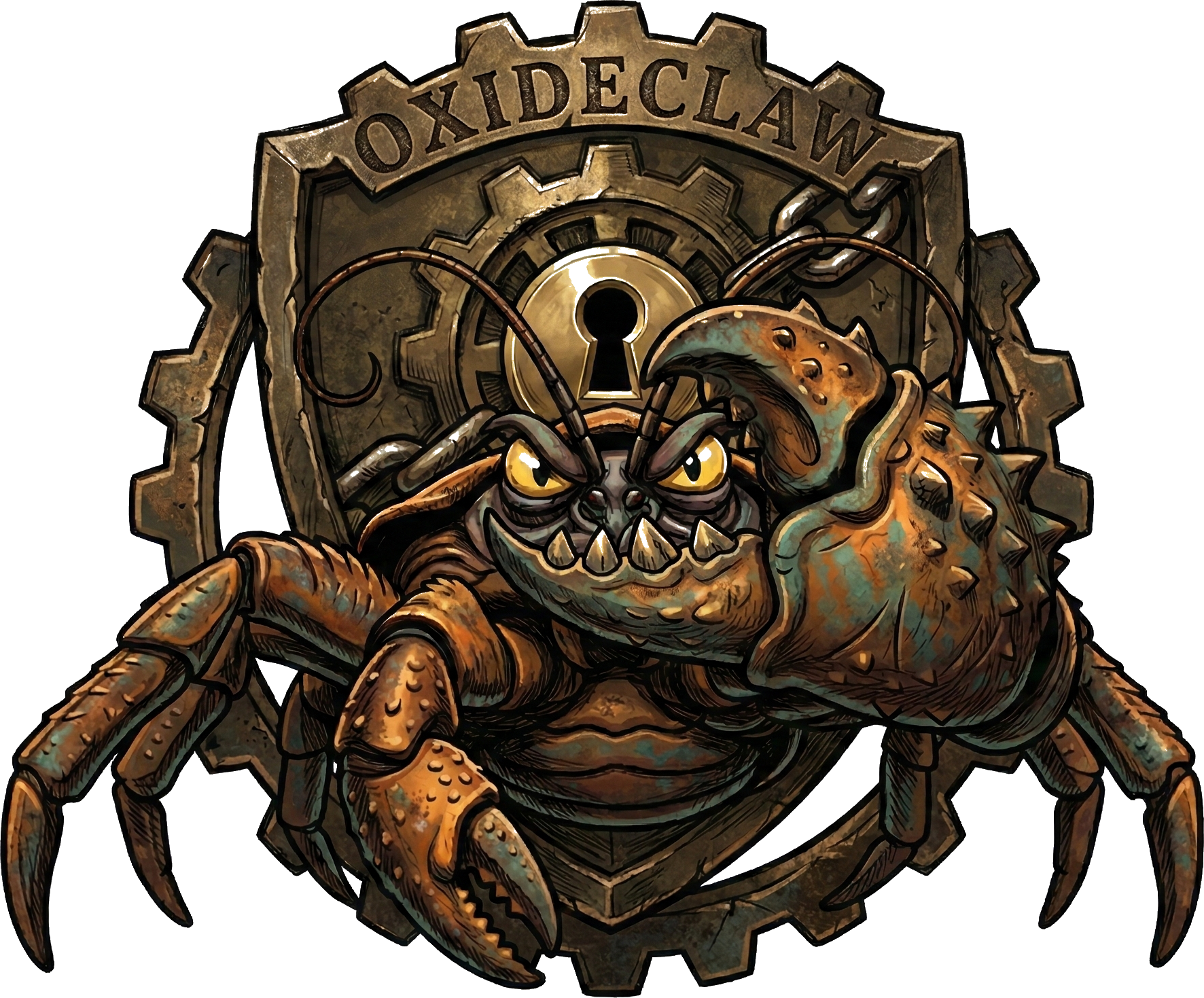 OxideClaw - A steampunk mechanical crab forged in iron and rust